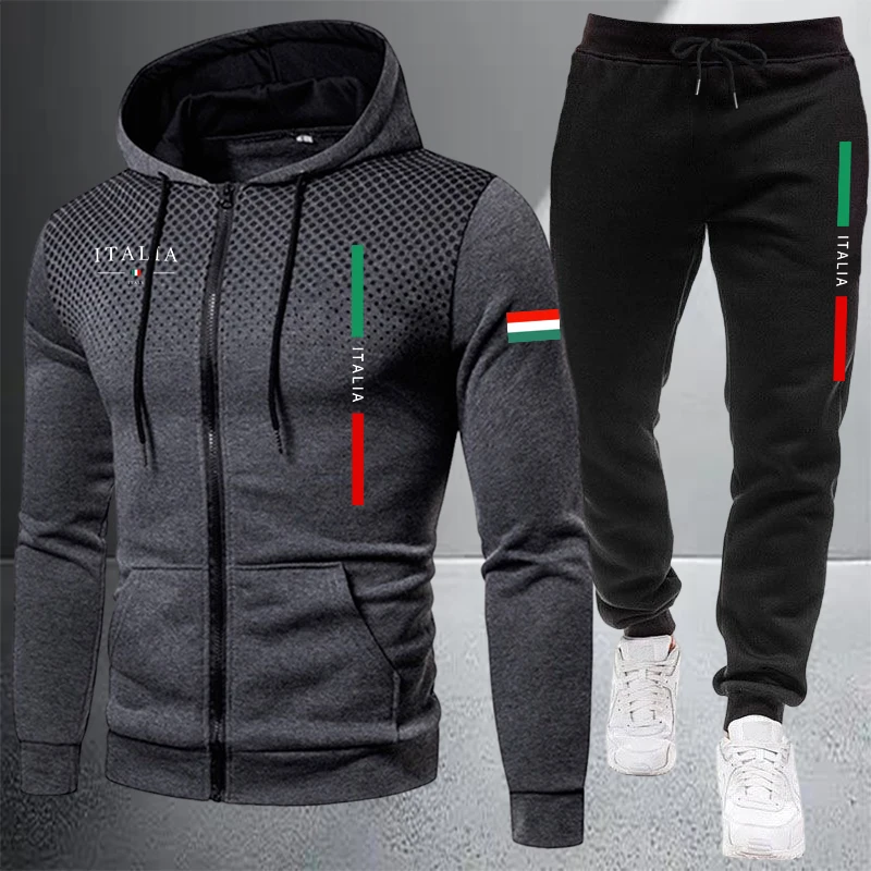 Winter Clothing Gear - Heren trainingspak Casual sweatshirt met rits