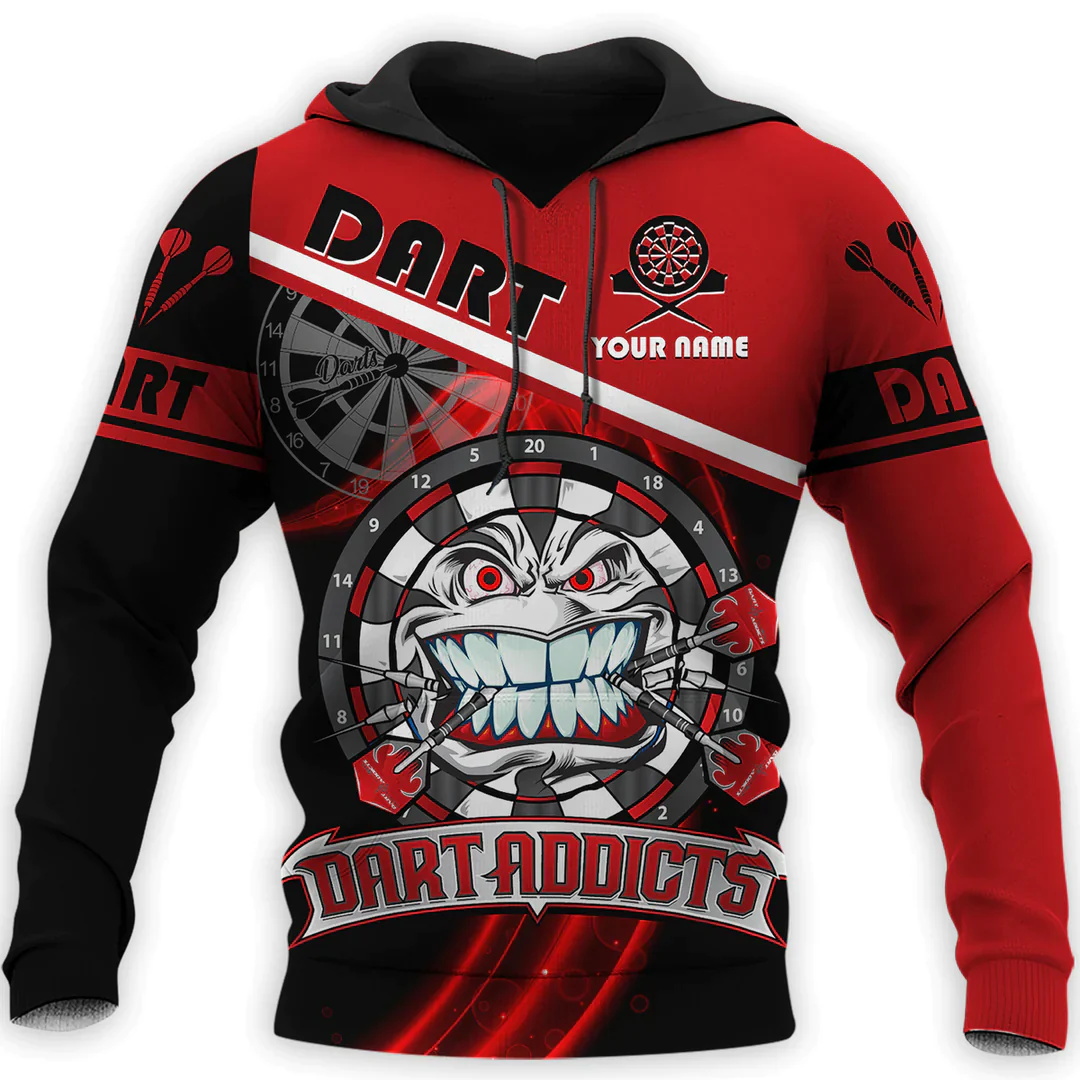 Winter Clothing Name - 3D Disc Dart Gedrukte Hoodies Voor