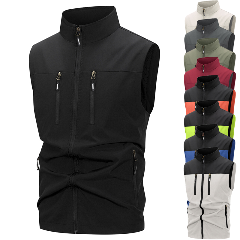 Winter Clothing Gear - Lichtgewicht softshell-vest voor heren met ritszakken
