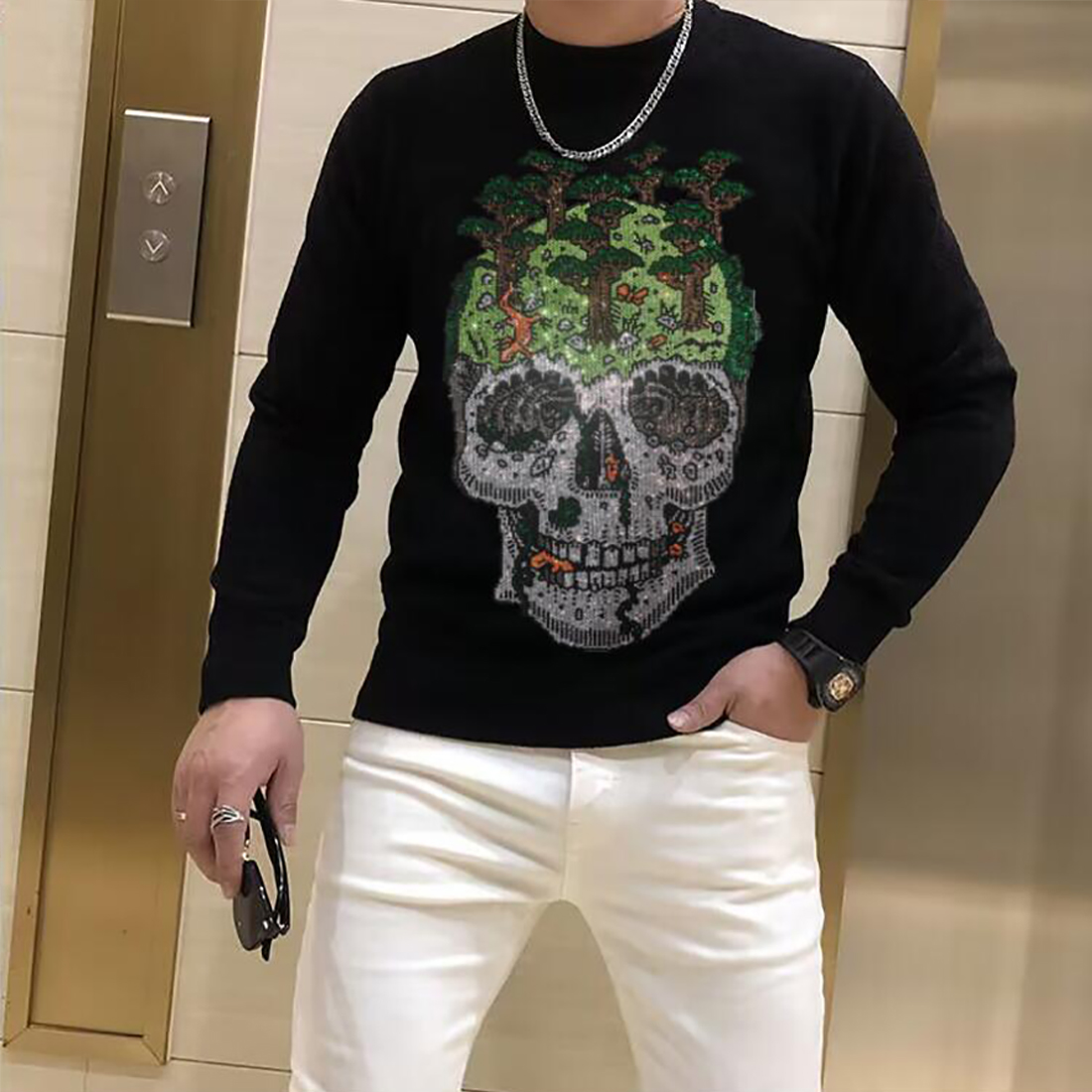 Heren Trui Trendy Merk Skull S - Winter Clothing English recensie en prijs