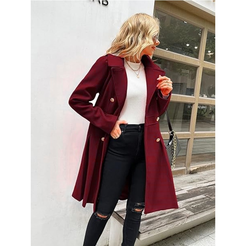 Winter Wollen Dames Trenchcoat - Winter Clothing Sale recensie en prijs