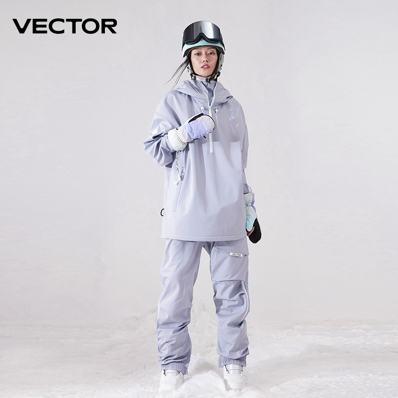 Mannen Vrouwen Effen Kleur Ski - Winter Clothing Vector recensie en prijs