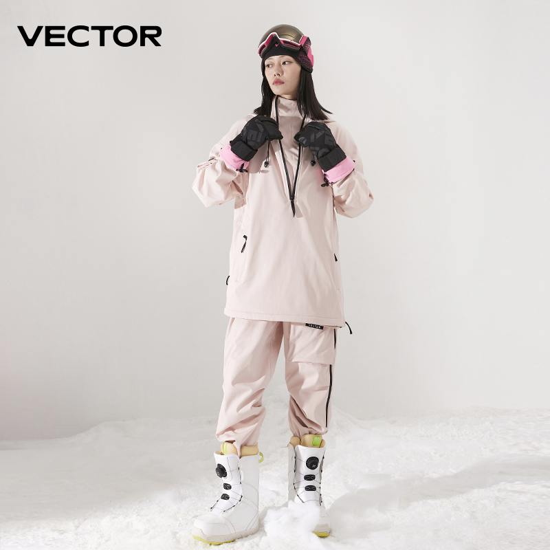 Mannen Vrouwen Effen Kleur Ski - Winter Clothing Vector recensie en prijs