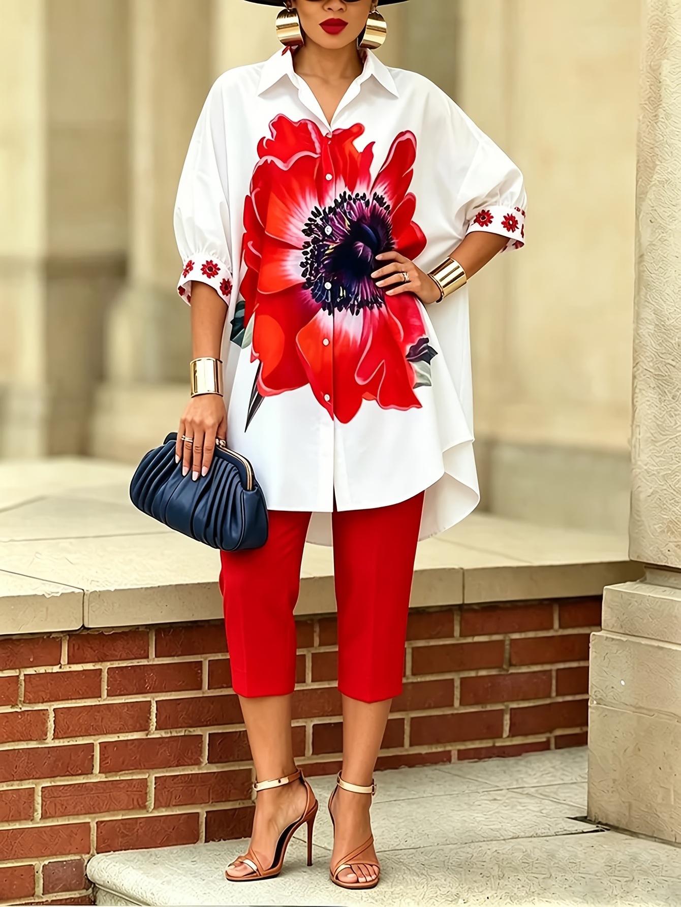 Vintage dames bloemenprint 2-d - Winter Clothing Sale recensie en prijs